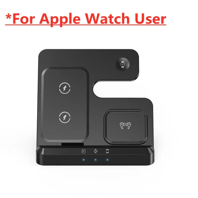 100W 3-in-1 Fast Wireless Charger with Adapter for Samsung  IPhone