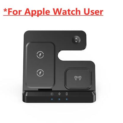 100W 3-in-1 Fast Wireless Charger with Adapter for Samsung  IPhone