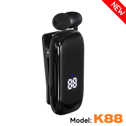 K55 Business Wireless Earphone with Noise Cancelling Mic & LED Display