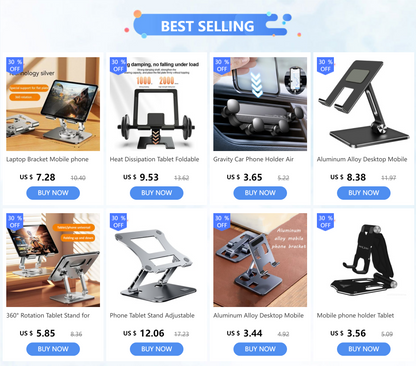 360° Rotating Aluminum Tablet Stand for iPad