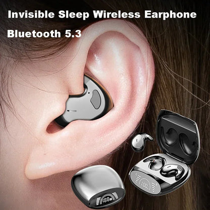 IPX5 Waterproof Stereo Bluetooth 5.3 Invisible Earbuds