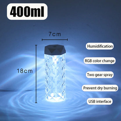 400ML USB Air Humidifier & Aroma Diffuser with RGB Light