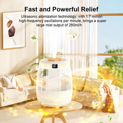 Professional Dual Mist Humidifier with Quiet Operation