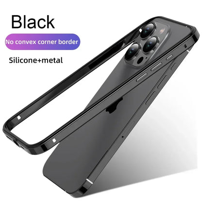 Premium Hybrid (Aluminum + Silicone) Case for iPhone