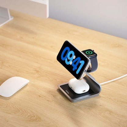 BONOLA 3-in-1 Magnetic Charger for Smart Phone, Watch & AirPods