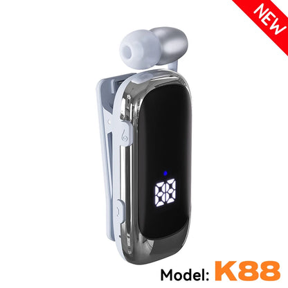 K55 Business Wireless Earphone with Noise Cancelling Mic & LED Display