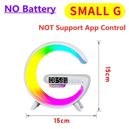 Multifunction RGB Speaker Alarm Clock & Wireless Charging Dock Station