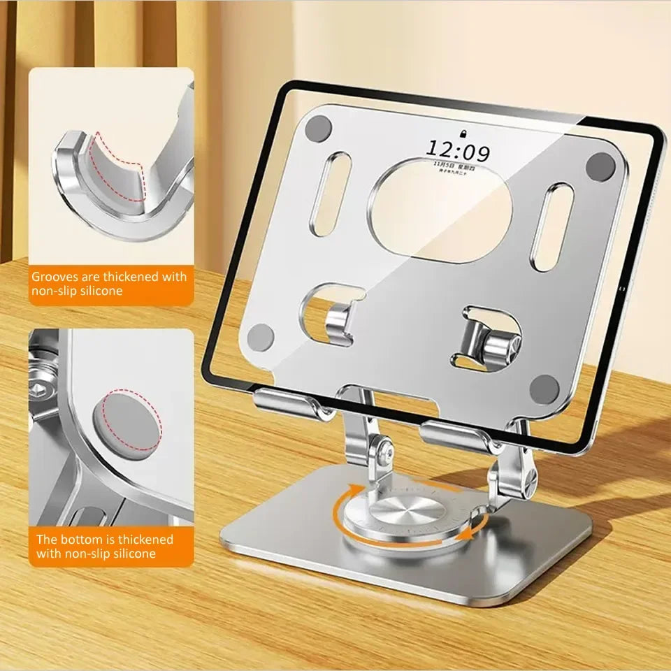 360° Rotating Aluminum Tablet Stand for iPad