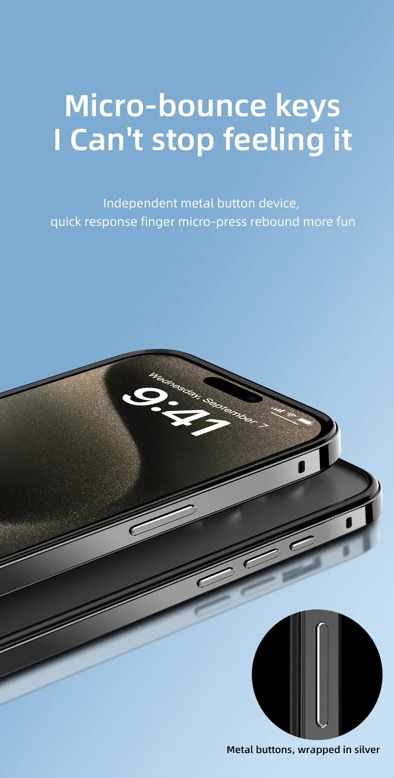 Premium Hybrid (Aluminum + Silicone) Case for iPhone