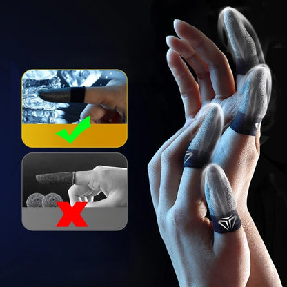 2-Pack Anti-Slip Gaming Finger Sleeves