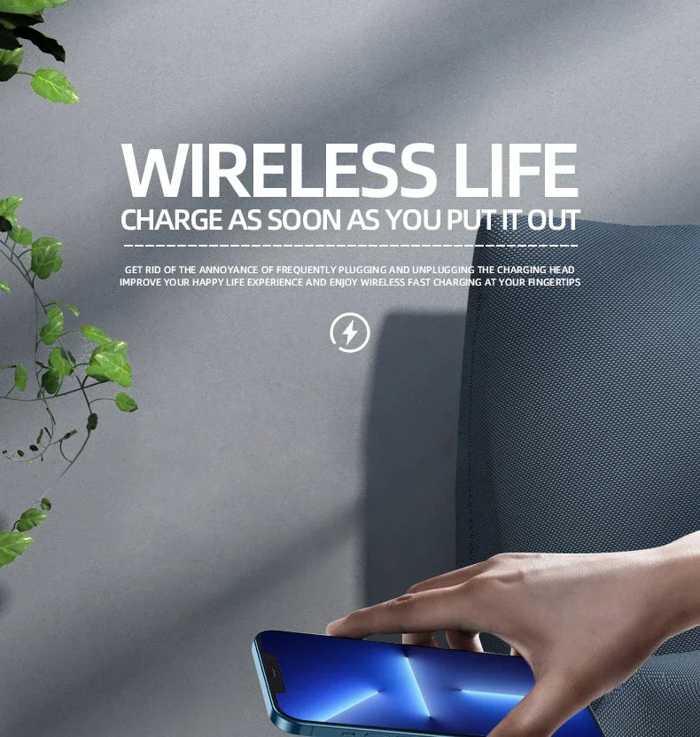 3-in-1 Alarm Clock: Wireless Charger, Lamp & Thermometer