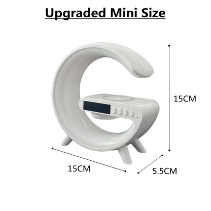 Multifunction RGB Speaker Alarm Clock & Wireless Charging Dock Station