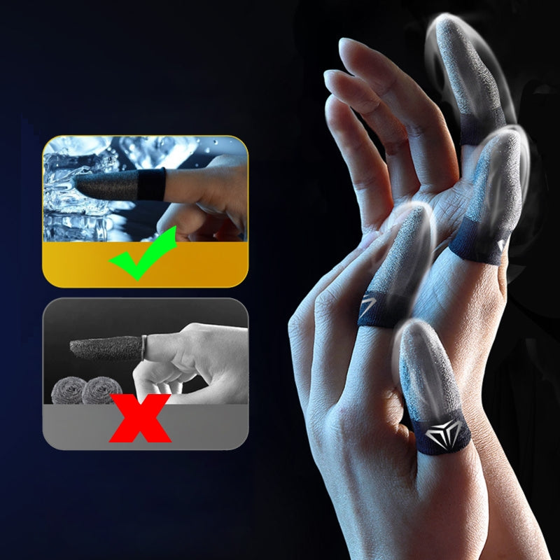 2-Pack Anti-Slip Gaming Finger Sleeves