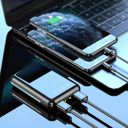 Compact 20000mAh Portable Charger with Digital Display