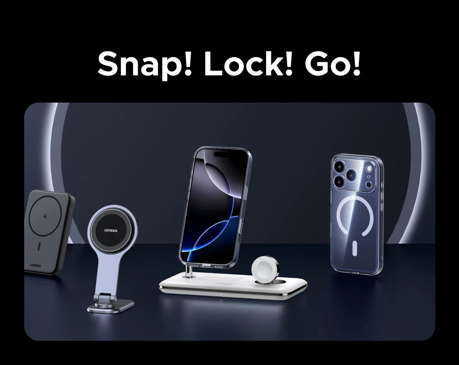UGREEN Magnetic Shockproof Case for iPhone 17/16/15 Series