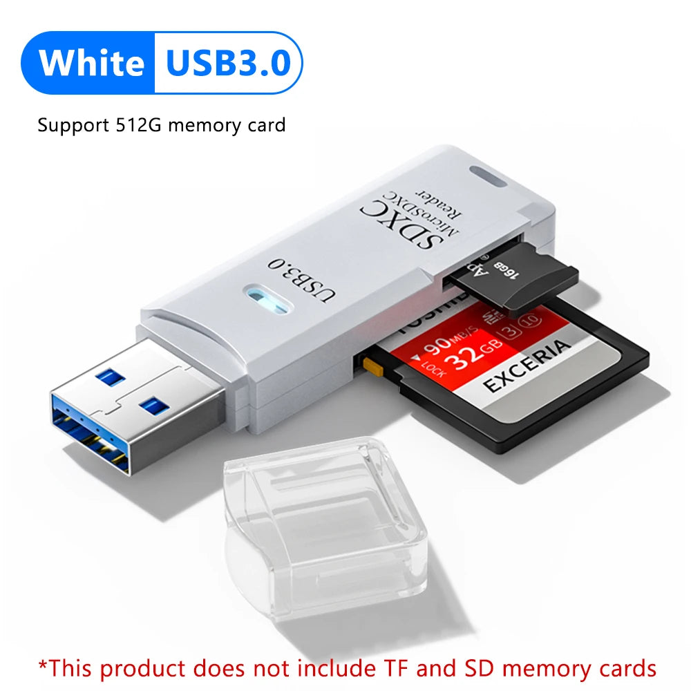 High Speed USB 3.0 SD & MicroSD Memory Card Reader