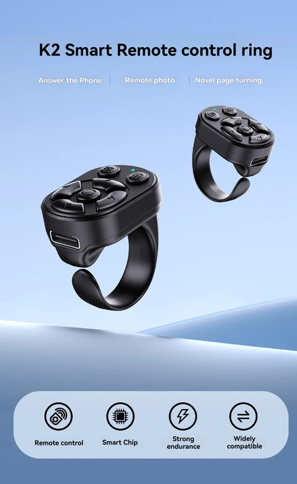 K2 Bluetooth TikTok Remote Ring & Selfie Controller