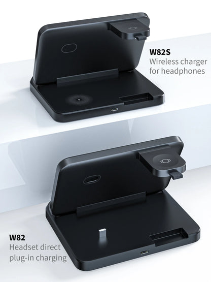 Foldable 3 in 1 Wireless Charging Dock for Mobile, Watch & Ear Buds