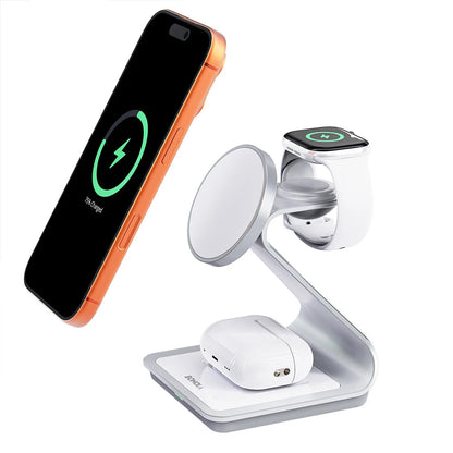 BONOLA 3-in-1 Magnetic Charger for Smart Phone, Watch & AirPods