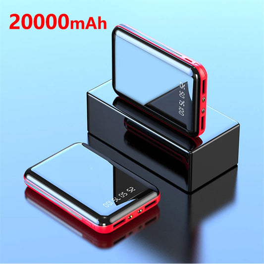 Compact 20000mAh Portable Charger with Digital Display