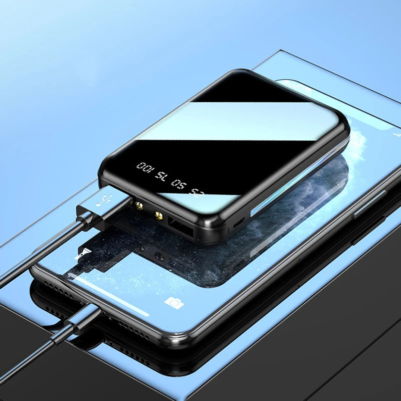 Compact 20000mAh Portable Charger with Digital Display