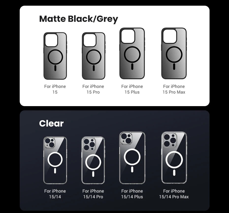 UGREEN Magnetic Shockproof Case for iPhone 17/16/15 Series