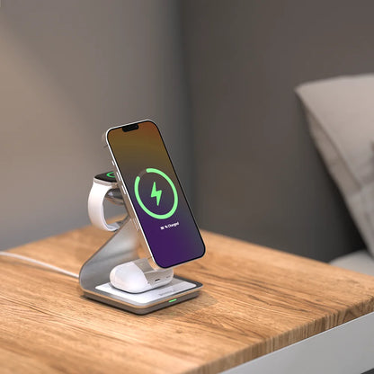 BONOLA 3-in-1 Magnetic Charger for Smart Phone, Watch & AirPods