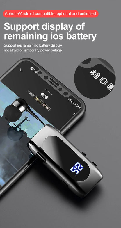 K55 Business Wireless Earphone with Noise Cancelling Mic & LED Display
