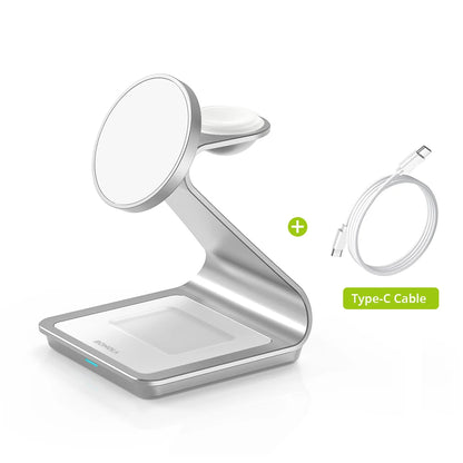 BONOLA 3-in-1 Magnetic Charger for Smart Phone, Watch & AirPods