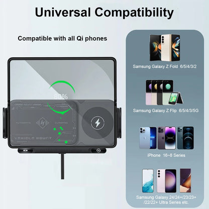Fast Charging Car Holder Compatible with SAMSUNG (Z Fold, Flip) & IPHONE