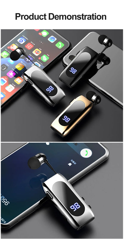 K55 Business Wireless Earphone with Noise Cancelling Mic & LED Display