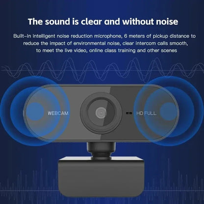 1080P HD USB Webcam with Built-in Microphone & Tripod
