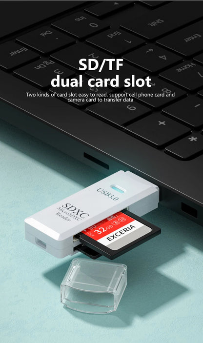 High Speed USB 3.0 SD & MicroSD Memory Card Reader