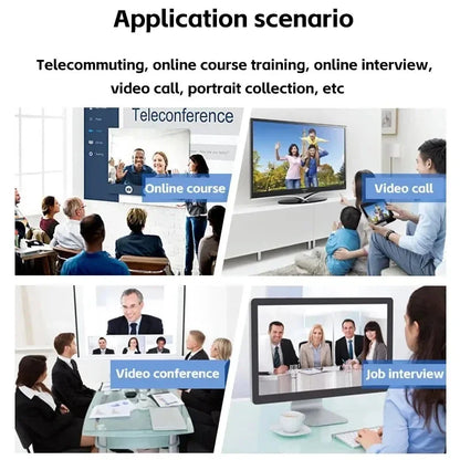 1080P HD USB Webcam with Built-in Microphone & Tripod