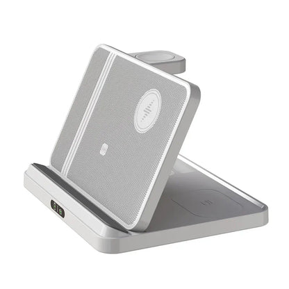 3-in-1 Foldable Fast Wireless Charger for Smart phones, Earbuds & Watch