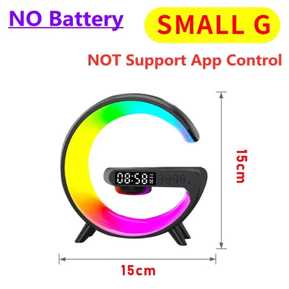 Multifunction RGB Speaker Alarm Clock & Wireless Charging Dock Station