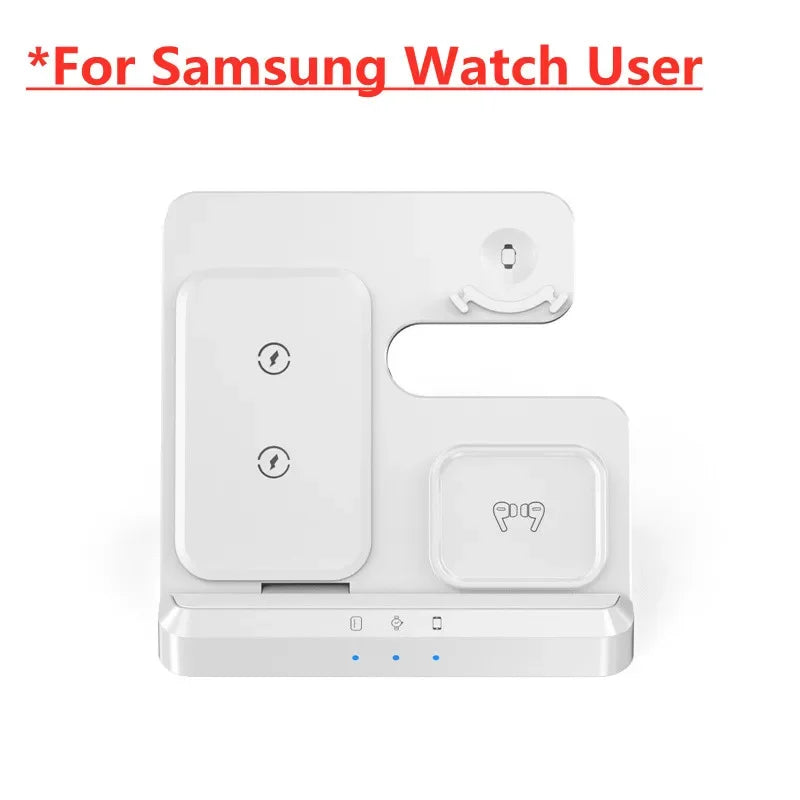 100W 3-in-1 Fast Wireless Charger with Adapter for Samsung  IPhone