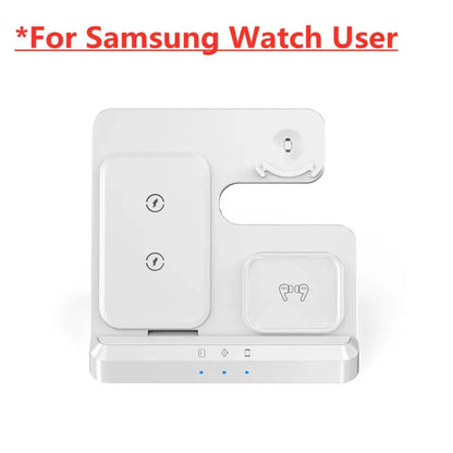 100W 3-in-1 Fast Wireless Charger with Adapter for Samsung  IPhone