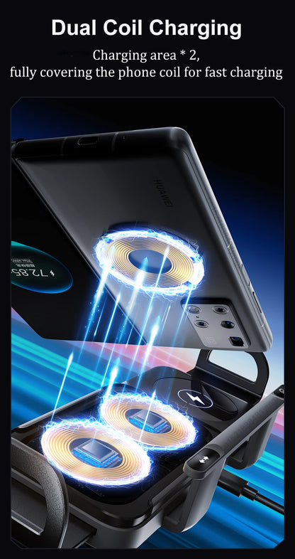 Fast Charging Car Holder Compatible with SAMSUNG (Z Fold, Flip) & IPHONE