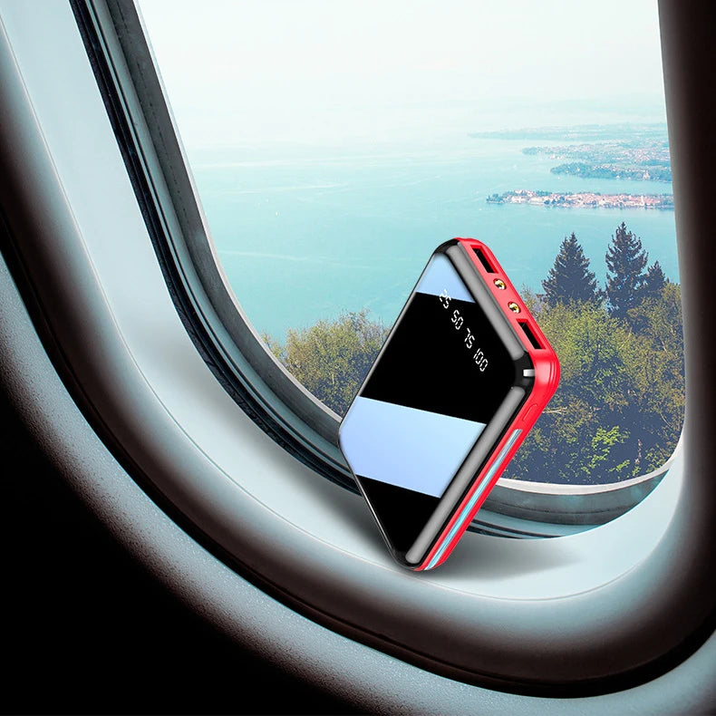 Compact 20000mAh Portable Charger with Digital Display