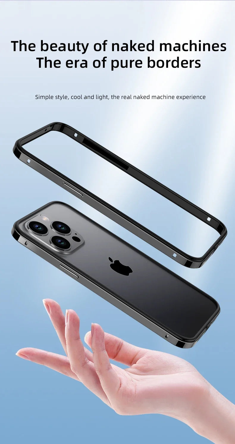 Premium Hybrid (Aluminum + Silicone) Case for iPhone