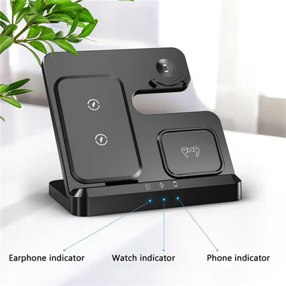 100W 3-in-1 Fast Wireless Charger with Adapter for Samsung  IPhone