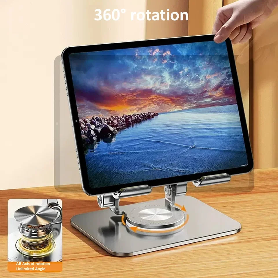 360° Rotating Aluminum Tablet Stand for iPad