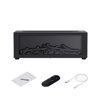 Essential Oil Humidifier - Flame Design with LED Light & Remote